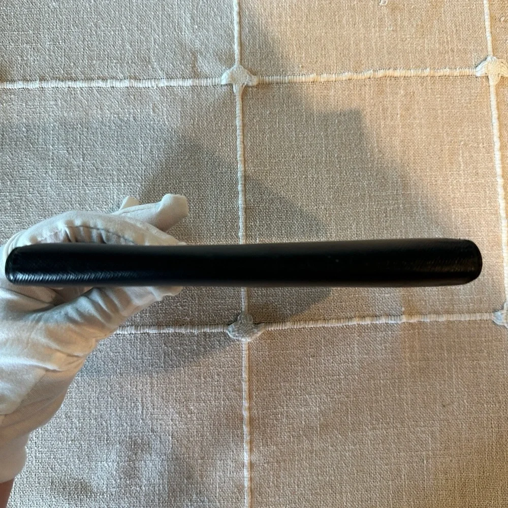 Prada | Portafoglio Portamon Saffiano Leather Nero Long Snap Button Wallet - Picture 13 of 16